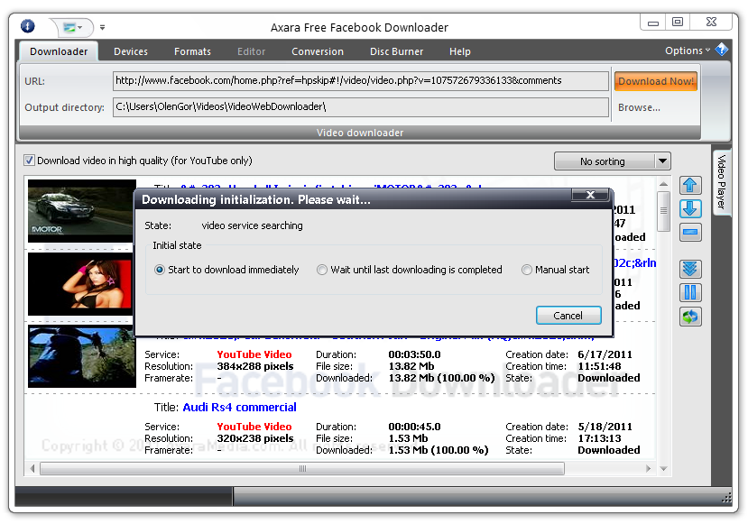 facebook free downloader for pc