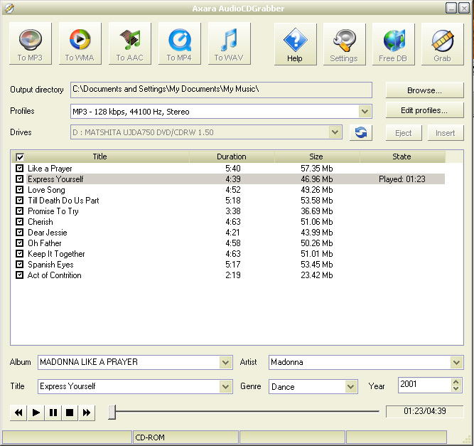 Axara AudioCDGrabber