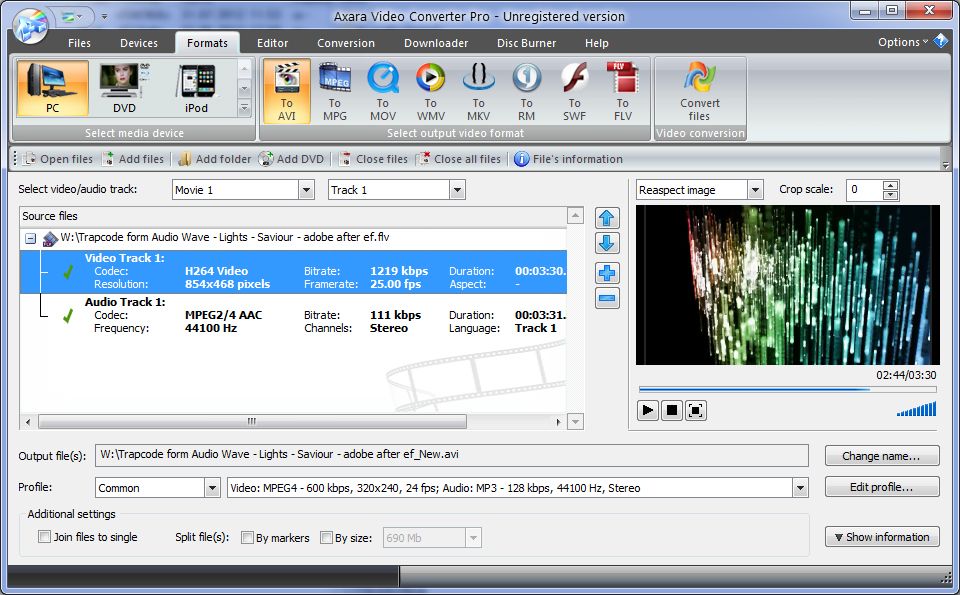 Aller Bildschirm zu VCD SVCD DVD Converter